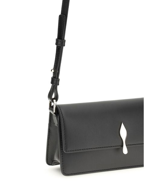 Christian Louboutin Gray Chain Wallet Lamb Ovis Aries Shoulder Bags