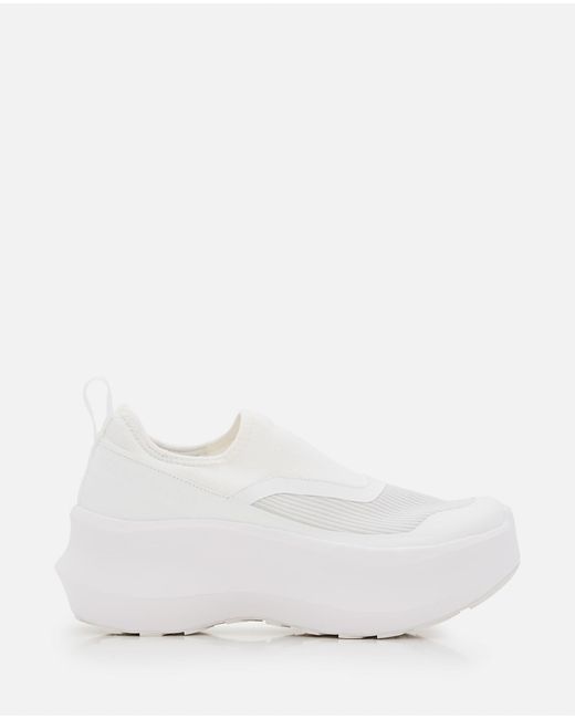 Comme des Garçons White Salomon Slip On Platform Sneakers
