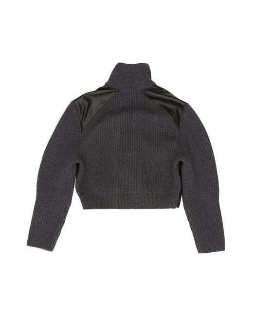 Maison AlaïA Black Jacket Wool Leather