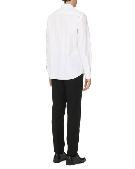 Valentino Garavani White Cotton Poplin Shirt for men