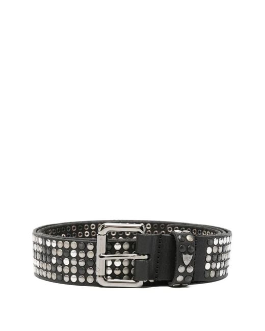 HTC White 5.000 Studs Belt Leather for men