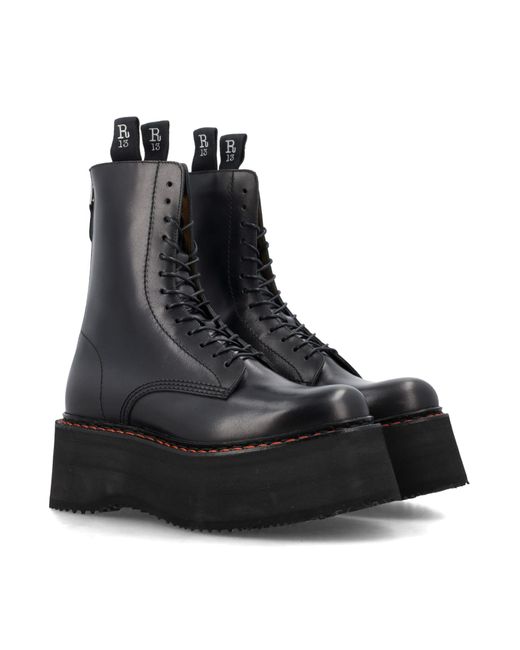 R13 Black Stack Boots