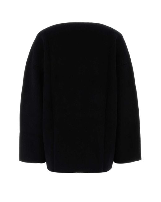 Jil Sander Black Wool Blend Oversize Sweater