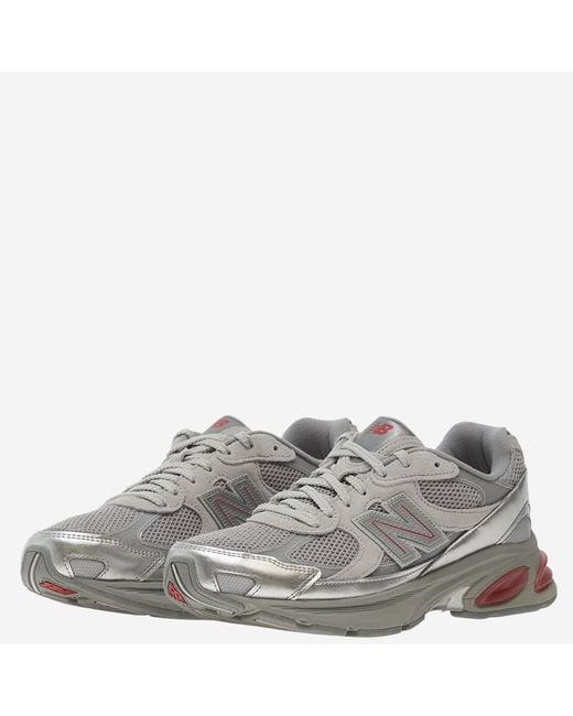New Balance Gray Sneakers Leather Trainers