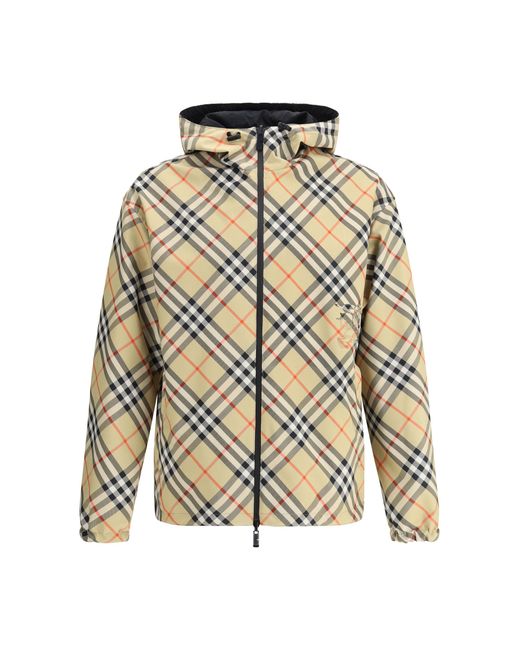 Burberry Multicolor Reversible Waterproof Jacket Polyester Coat for men