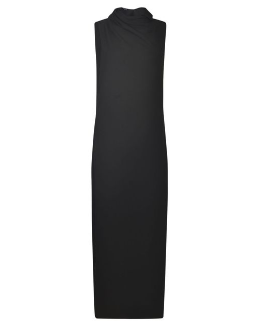 Giorgio Armani Black Viscose Long Dress