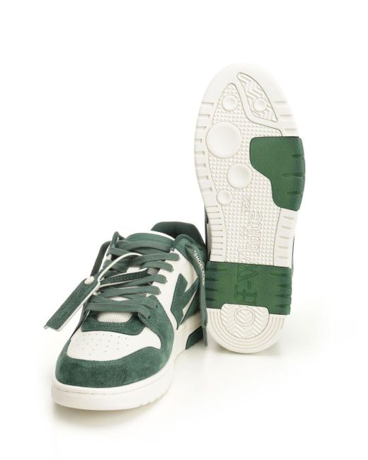 Off-White c/o Virgil Abloh Green Out Of Office Sneakers for men