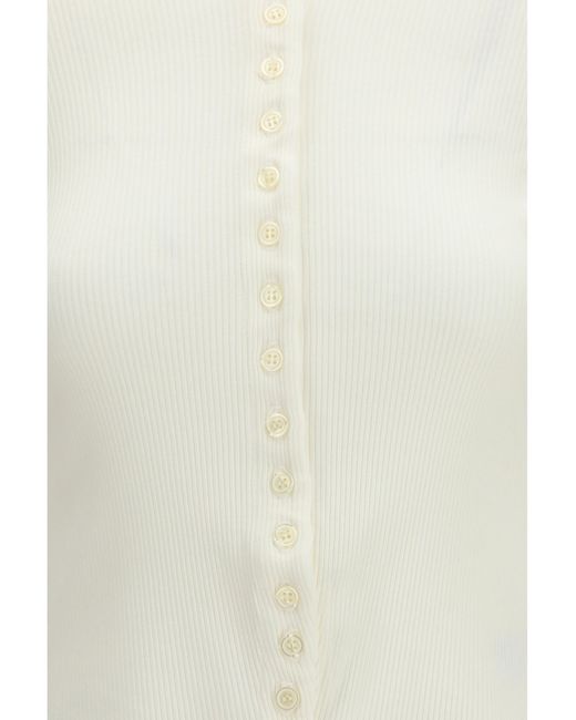 Citizens of Humanity White Kari Long Cardigan Cotton; Lyocell; Spandex