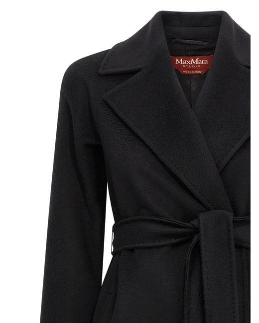 Max Mara Black Dravenna Coat
