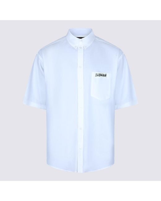 Balenciaga Blue Shirts _Co for men
