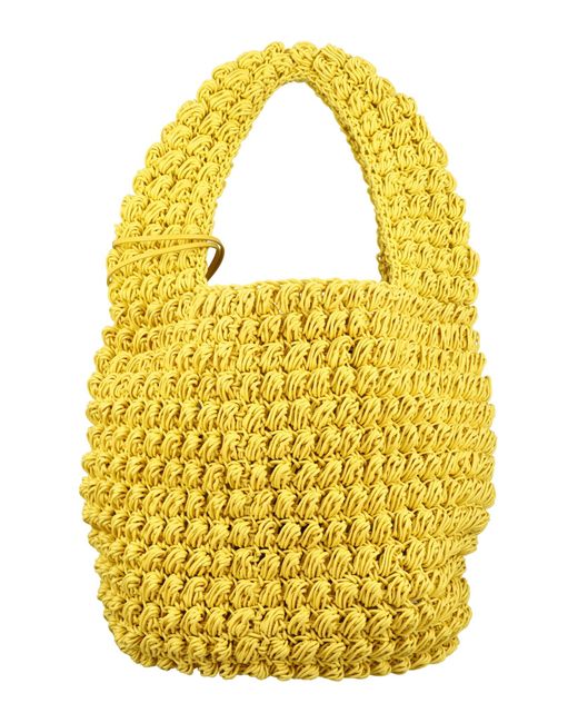 J.W. Anderson Yellow Popcorn Large Basket Bag