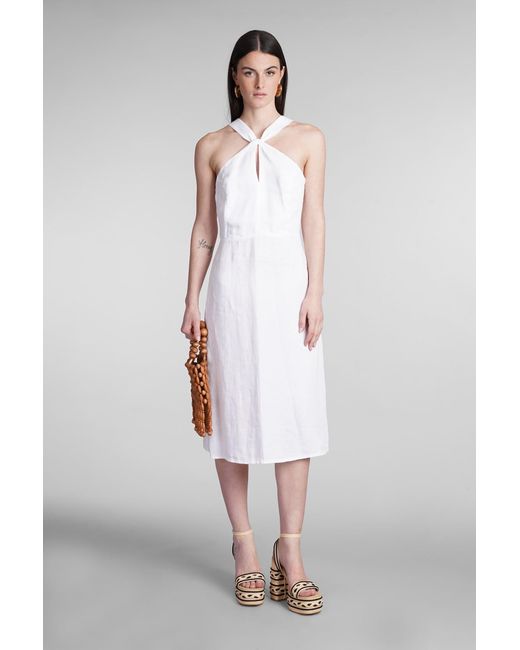 120% Lino White Dress