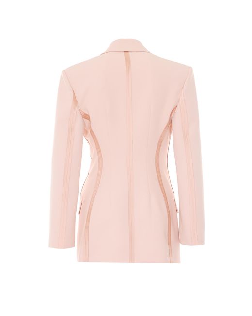 Elisabetta Franchi Pink Jackets Polyester