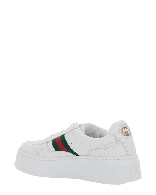 Gucci White Sneakers Leather Calf Trainers