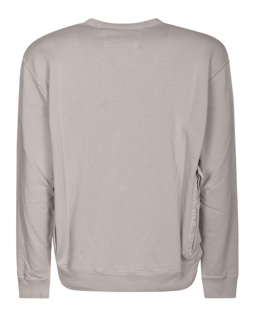 C P Company Gray Logo Sweatshirt for men