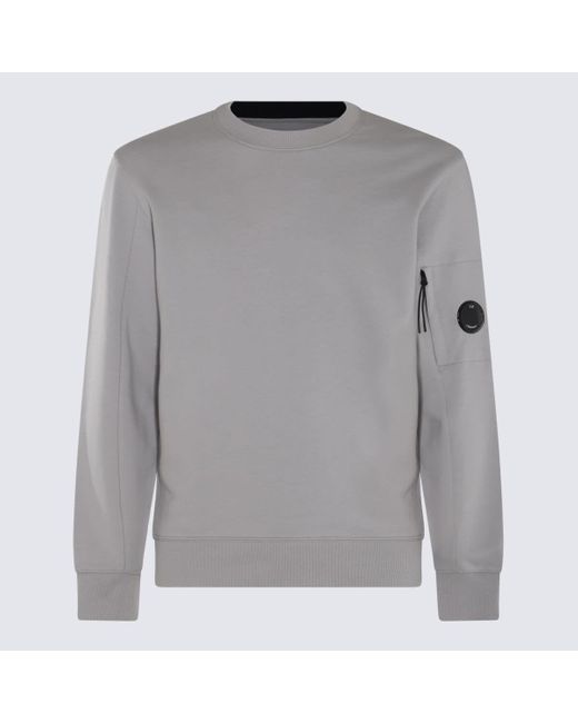 C P Company Gray Cotton Sweatshirt for men