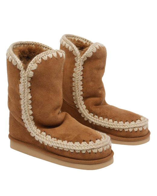 Mou Brown Suede Eskimo 24 Boots