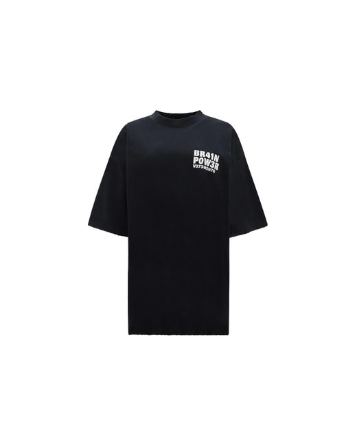 Vetements T-shirt in Black | Lyst