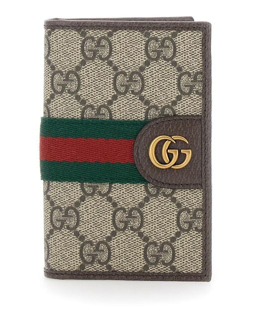 Gucci Gray Wallet Ophidia Leather Polyurethane for men