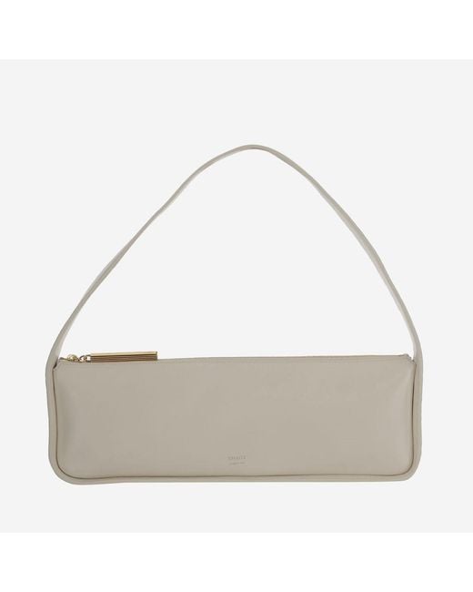 Khaite Gray Lori Baguette Bag Calfskin Shoulder