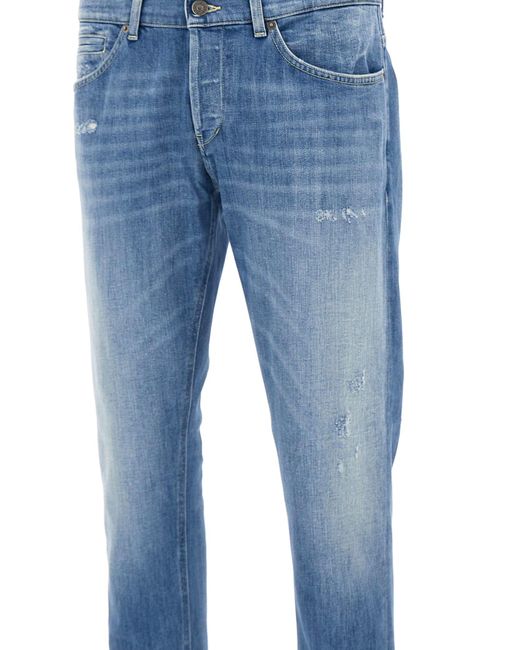 Dondup Blue George Cotton Denim Jeans for men