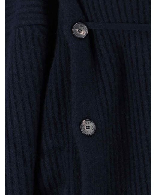 Setchu Blue Sweaters Wool