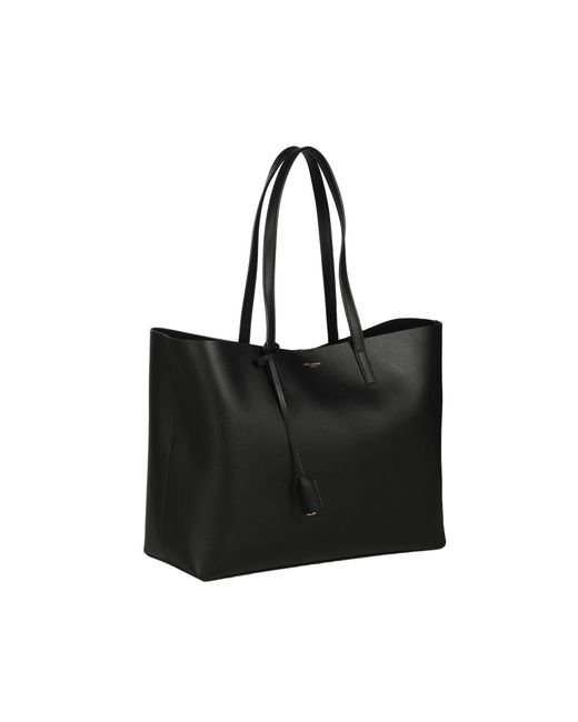 Saint Laurent Black Leather Shopping Bag