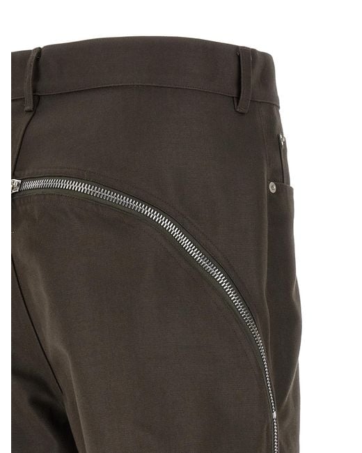 Rick Owens Gray Cotton Casual Pants for men