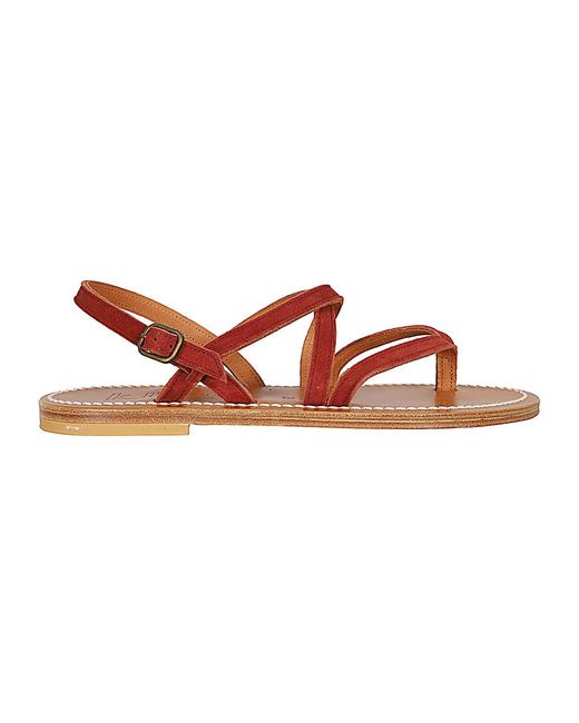 K. Jacques Brown Sandals Leather