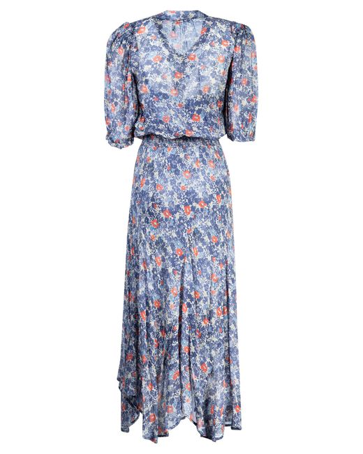Ralph Lauren Blue Floral Long Dress