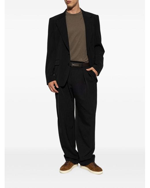 Tom Ford Black T-Shirt Lyocell T-Shirts for men