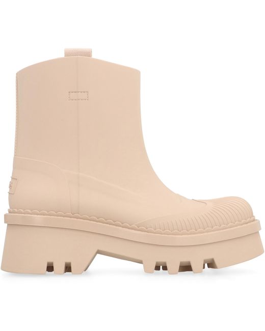 Chloé Natural Raina Rubber Boots