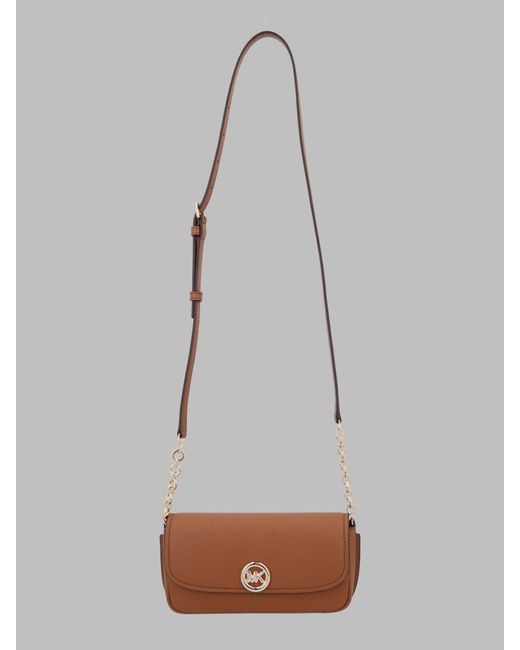 MICHAEL Michael Kors Gray Shoulder Bag Nolita Leather