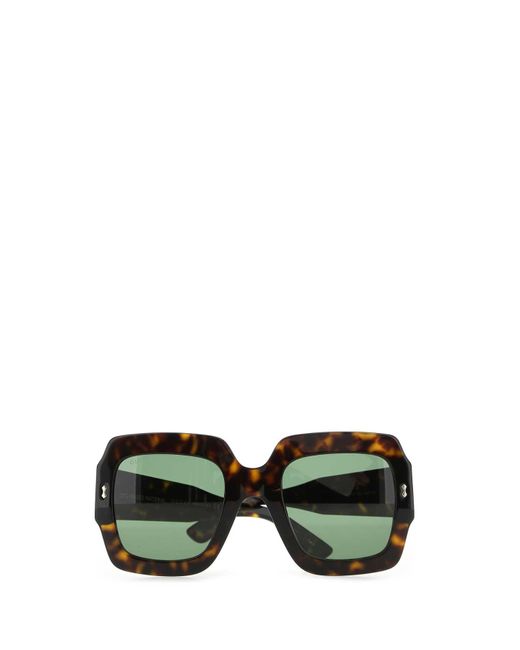Gucci Green Acetate Sunglasses