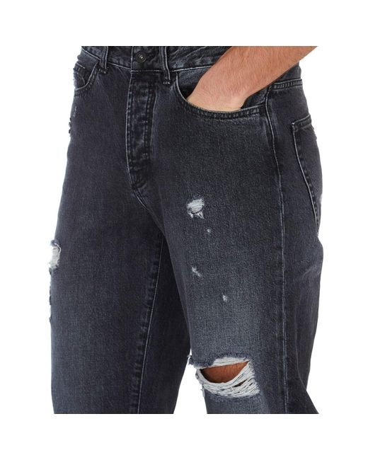 Marcelo Burlon Blue County Of Milan Distressed Denim Jeans for men
