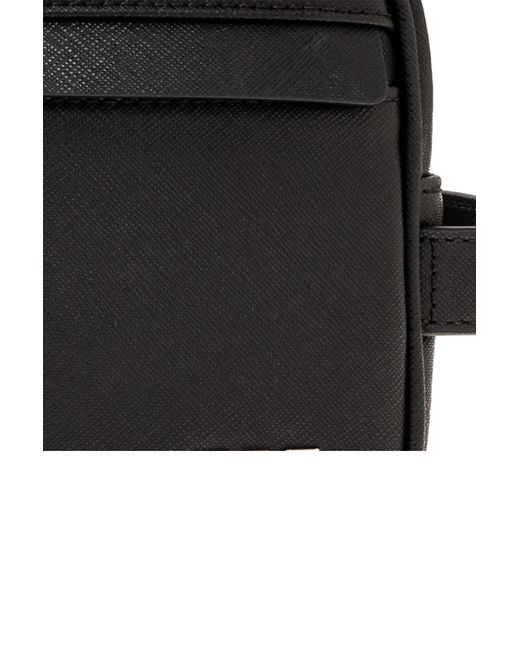 Giorgio Armani Black Emporio Armani Sustainable Collection Wash Bag for men