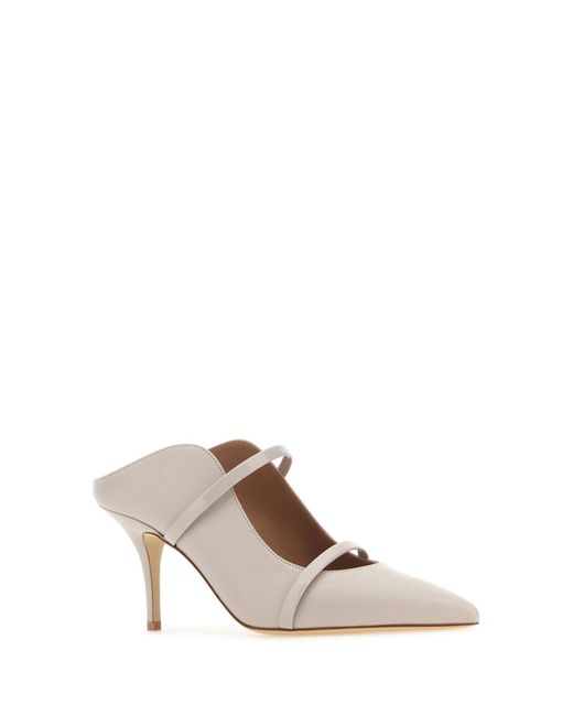Malone Souliers White Heeled Shoes