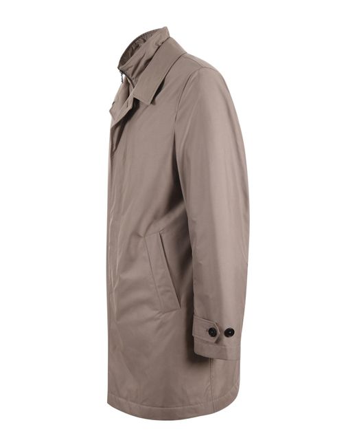 Fay Brown Double Front Raincoat for men