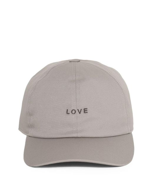 Rick Owens Gray Logo Baseball Hat