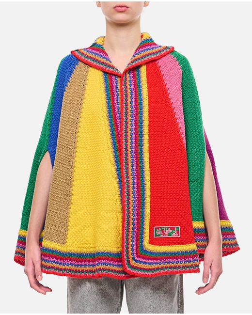 Emilio Pucci Red Wool Cape