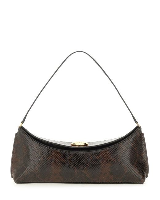 Jacquemus Black Clutch Bag Ovalo Leather Shoulder