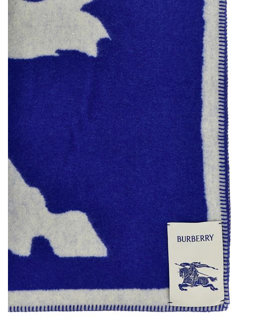 Burberry White Logo Blanket