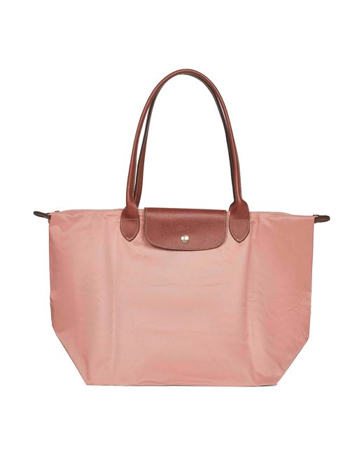 Longchamp Pink Le Pliage Original L Shoulder Bag