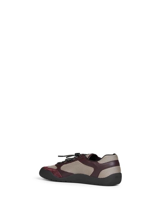 Prada White Sneakers Speedrock Clay/Burgundy for men