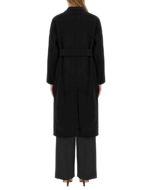 Theory Black Belted Coat