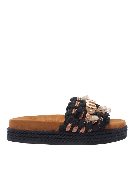 Mou Blue Monoband Sandals