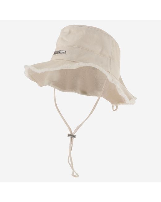 Jacquemus White Le Bob Artichaut Hat Cotton for men