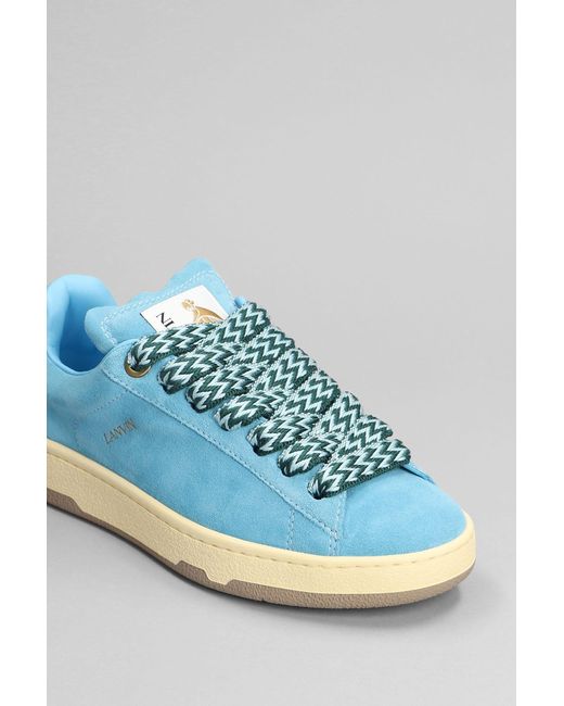 Lanvin Blue Lite Curb Sneakers