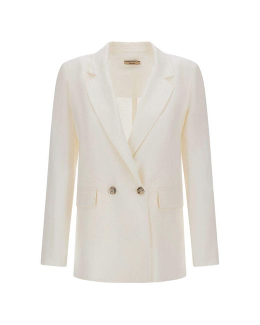 Herno Natural Blazer Linen Jacket