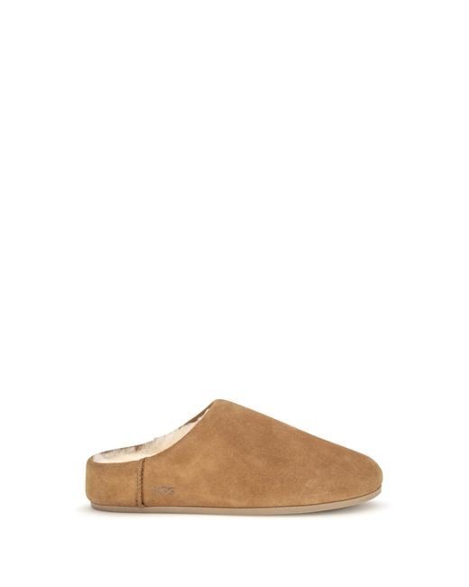 Ugg Brown Elea Slip-On Mules Upper: Mutton; Sole: Rubber Sandal